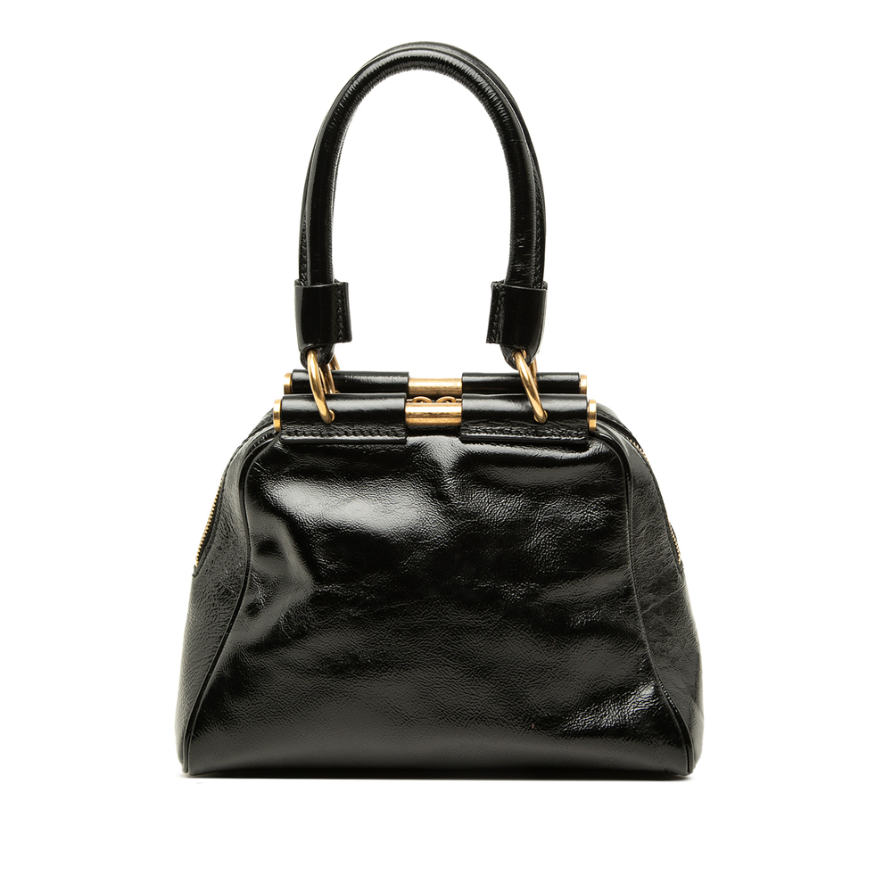 Pre-Loved Saint Laurent Small Patent Majorelle Handbag